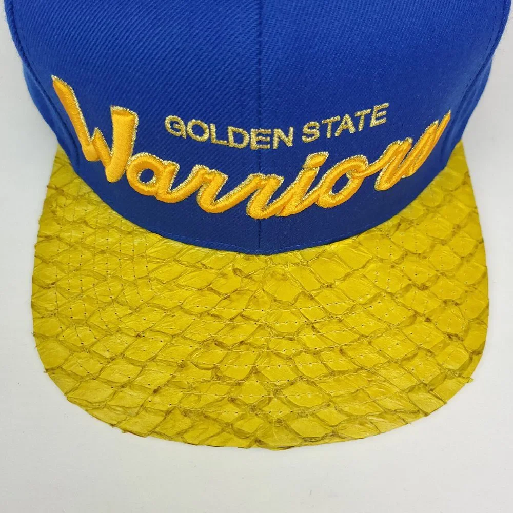 Golden State Warriors Mitchell & Ness‎ NBA Strapback Hat Cap Carp Fish Skin NWT